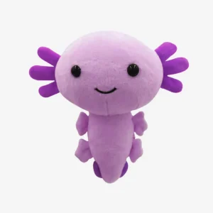 purple axolotl plush
